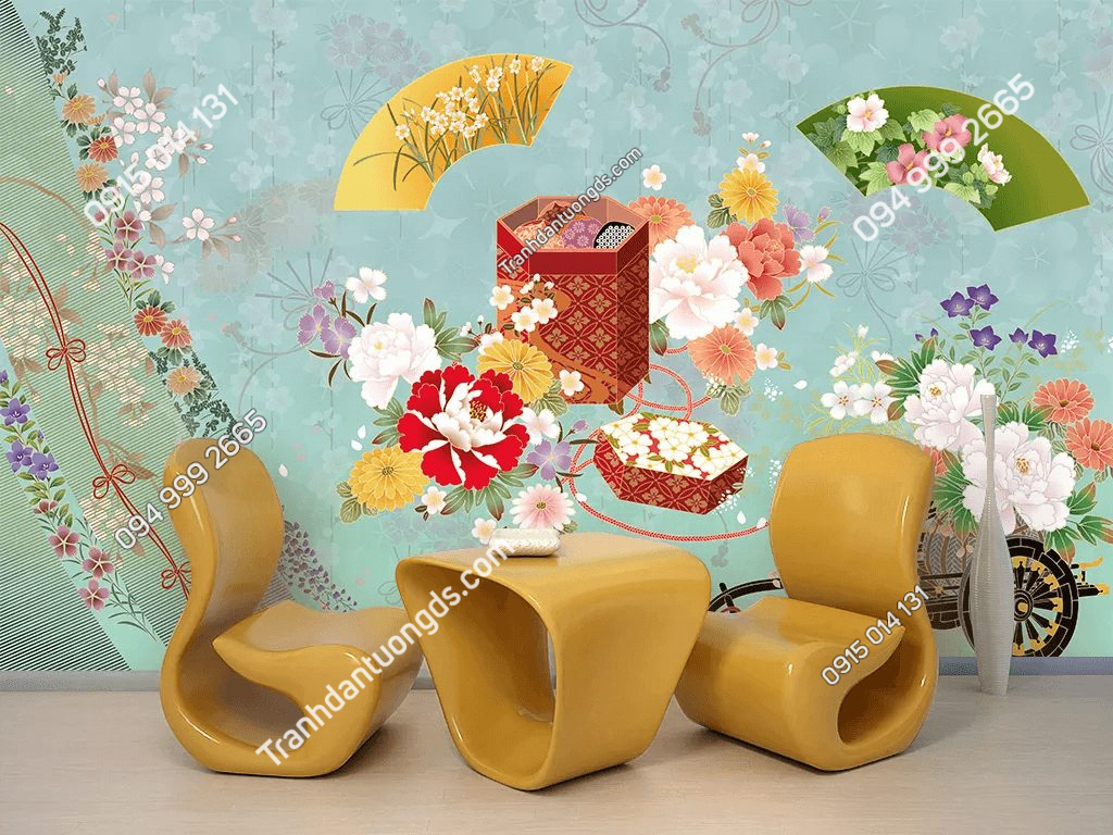 Tranh dán tường phong cách Nhật 5D040