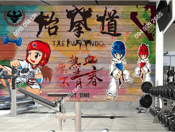 Tranh dán tường phòng Taekwondo DS_16588912