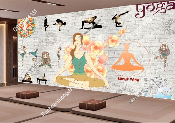 Tranh dán tường phòng Yoga DS_15891605