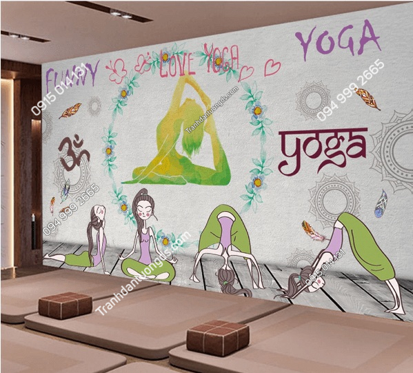 Tranh dán tường phòng Yoga DS_16935737