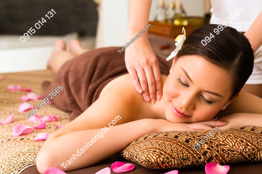 Tranh massage vai gáy SPA88