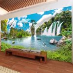 Tranh dán tường Sơn Thủy Phòng khách - DS14040839