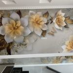 Tranh 3D giả ngọc dán phòng khách