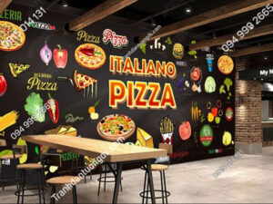 Tranh dán tường cửa hàng pizza DS_15801680