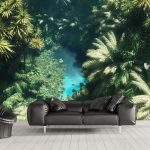 Tranh dán tường rừng cây nhiệt đới DS_16964556