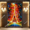 Tranh dán tường tháp Eiffel khổ dọc DS_12639554
