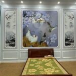 Tranh thủy mặc phòng ngủ
