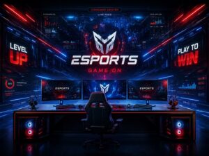 Tranh Dán Tường Gaming Esports Command Center Luxury Tech 14820262
