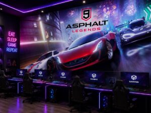 Tranh dán tường quán game Asphalt 9