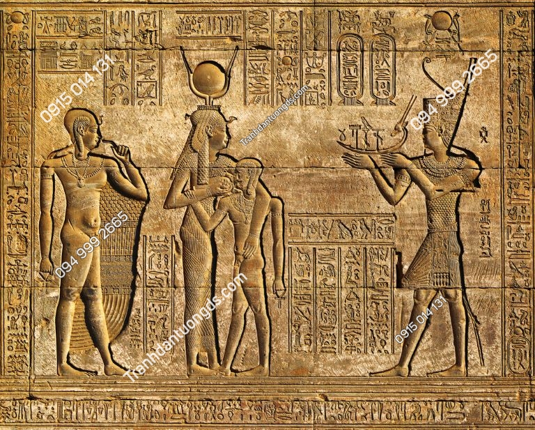 Tranh tường đền thờ hi lạp -egyptian-temple-241845640