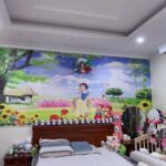 tranh dán tường công chúa