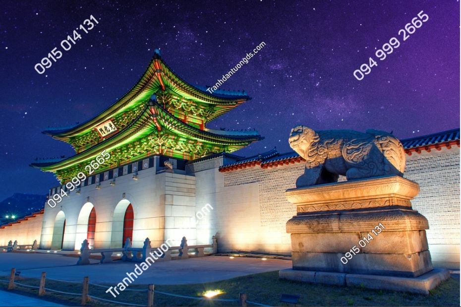 Cung điện Gyeongbokgung và Ngân Hà ở Seoul, Hàn Quốc 272419424