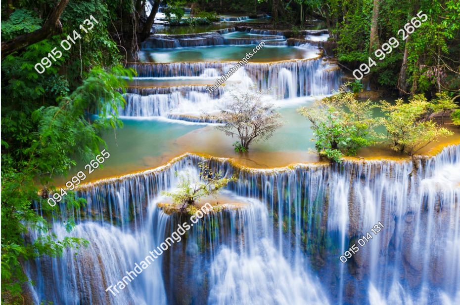 Huay mae kha min thác nước trong vườn quốc gia Thái Lan 540985213