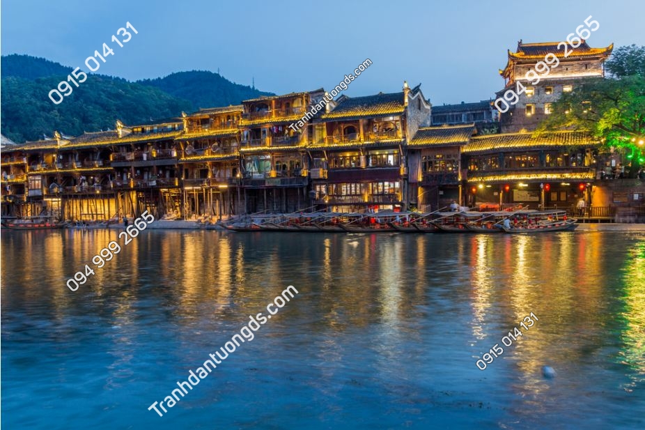 Những ngôi nhà ven sông ở Phố cổ Phượng Hoàng, tỉnh Hồ Nam, Trung Quốc 1853620402