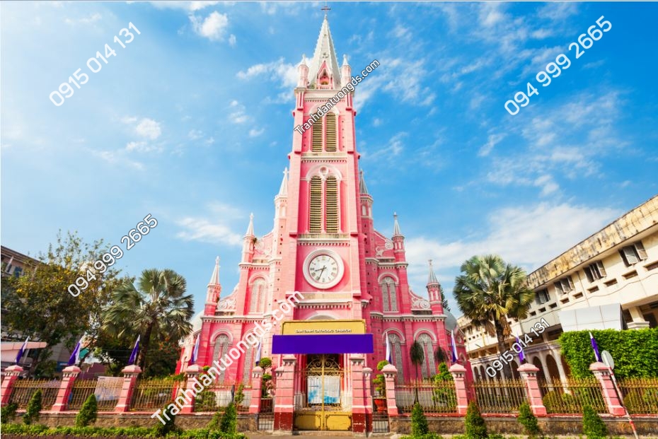 Tranh dán tường Nhà thờ giáo xứ Tân Định HCM - 1098352679
