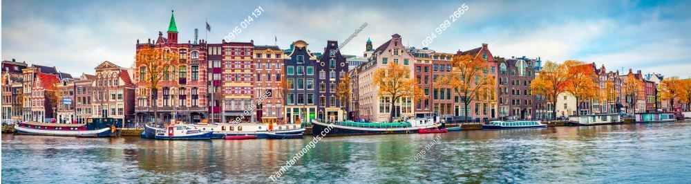 Tranh tường Cảnh mùa thu của thành phố Amsterdam 1272194422