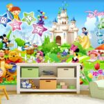 Tranh tường hoạt hình gấu Pooh dán phòng bé 53748