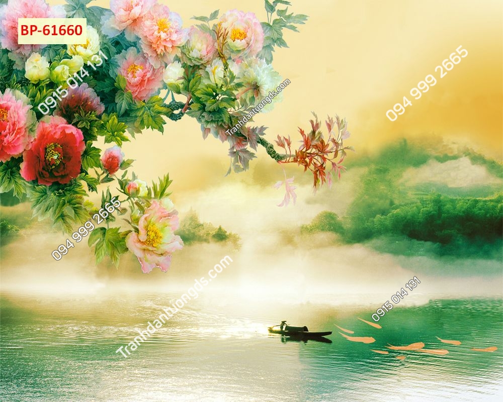 Tranh hoa và sông khói 61660