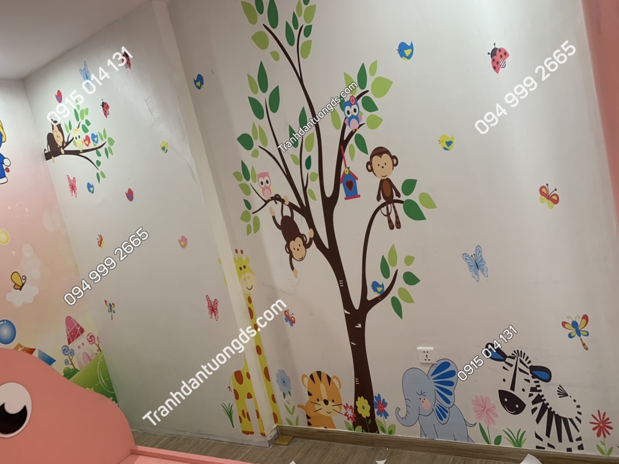 Tranh dán tường 3D phòng trẻ em