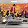 Tranh dán tường 3D hoạt hình One Piece cho phòng bé
