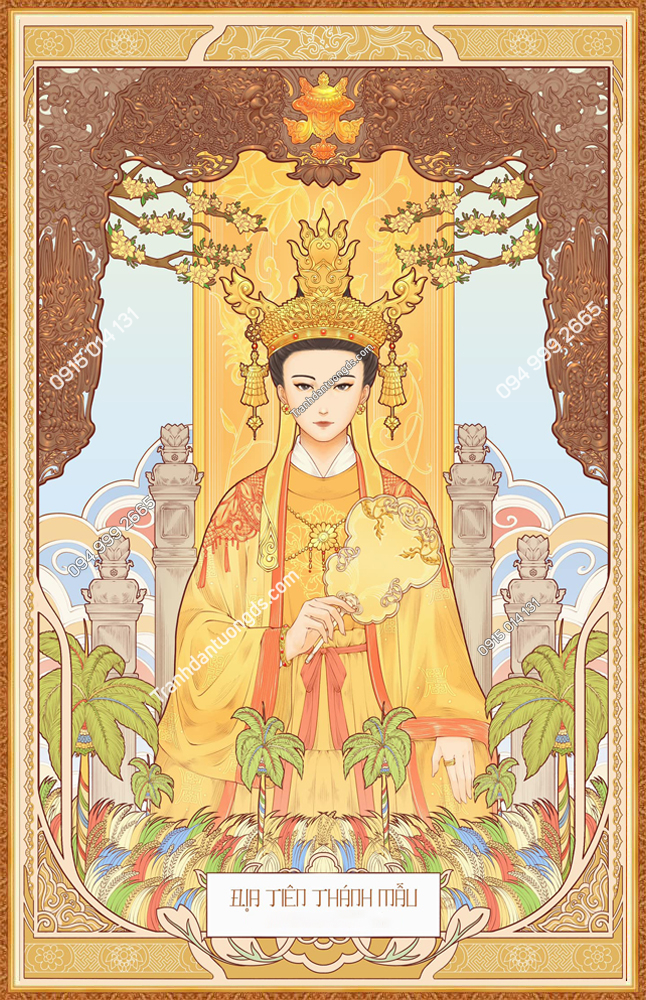 Tranh Vẽ MẪU ĐỆ NHỊ ĐỊA TIÊN