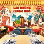 Tranh dán tường quán ăn, lẩu nướng GD016