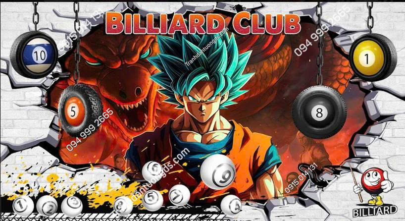 Tranh dán tường bida Goku 11720251