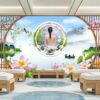 Tranh dán tường Spa dưỡng sinh Đại Sơn Decor