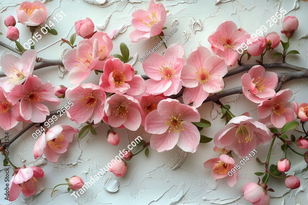 Tranh dán tường hoa đào 846431534
