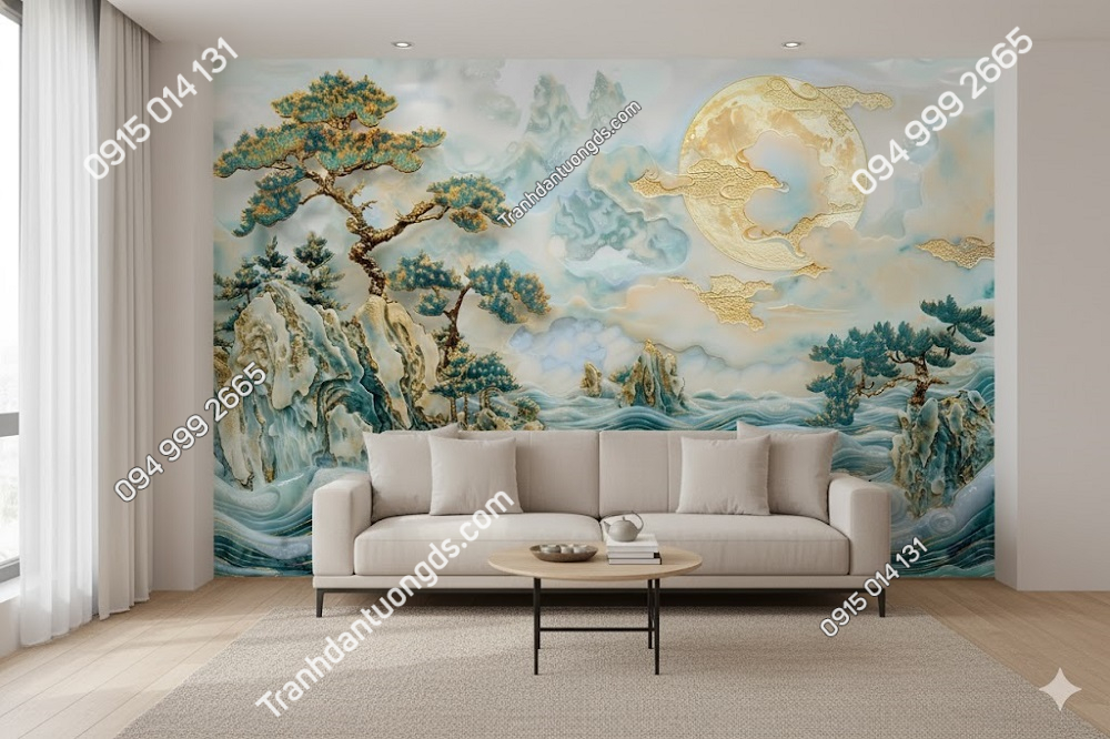 Tranh dán tường hiện đại phòng khách 868308272