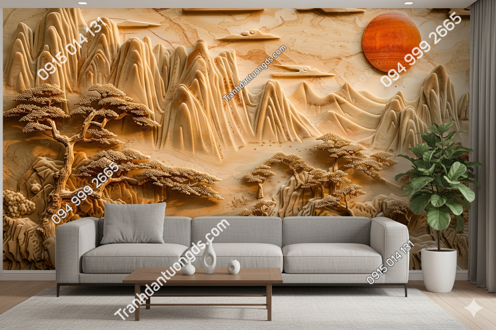 Tranh dán tường phòng khách hiện đại 868304854