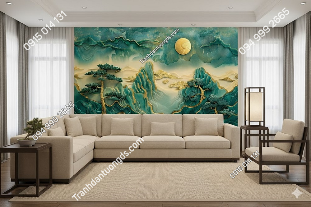 Tranh dán tường thiết kế AI hiện đại 868308179