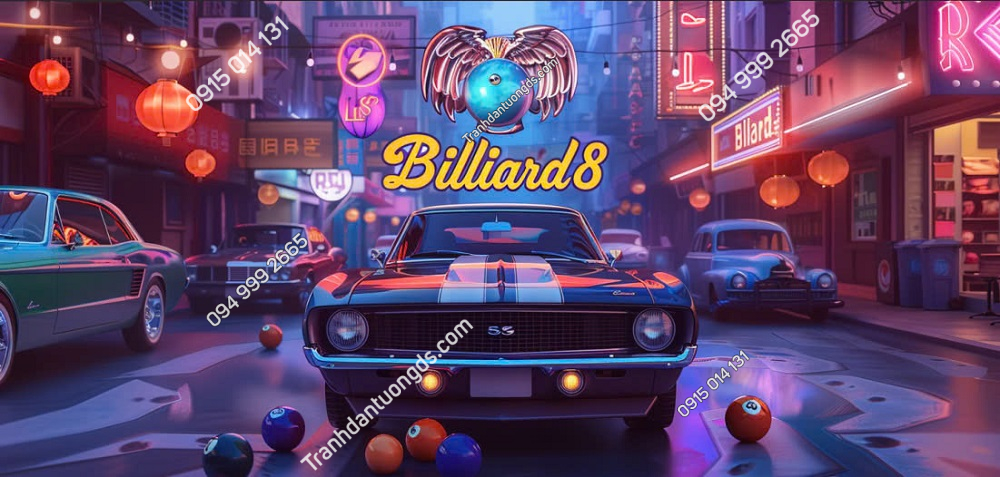 Tranh 3D dán quán bi-a 2026