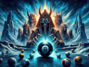 Tranh dán tường quán bi-a 3D Ai Cập 2026 mẫu 13