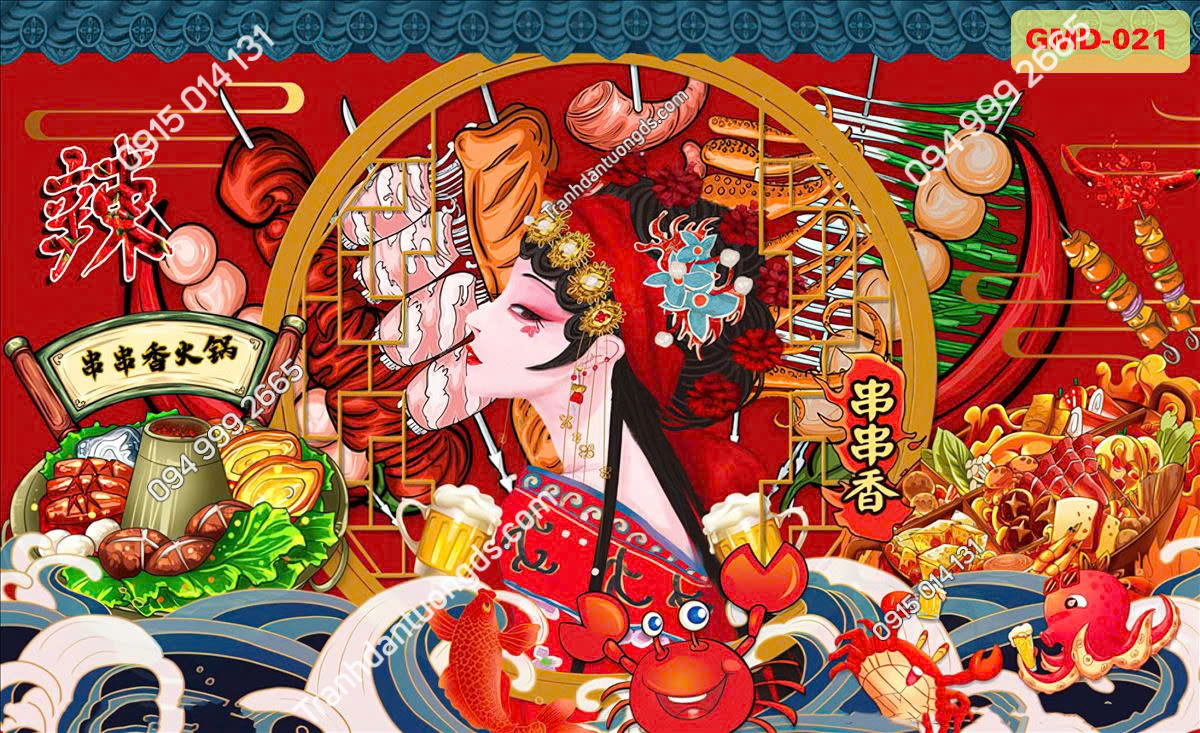 Tranh dán tường quán mỳ cay 2026 (18)