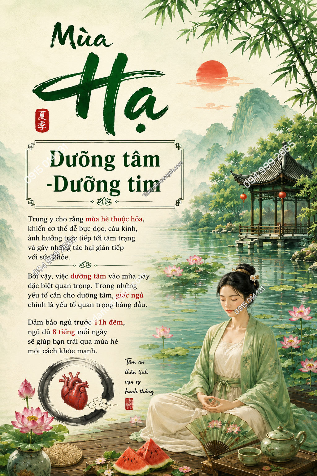 Tranh dán tường Spa mùa Hạ