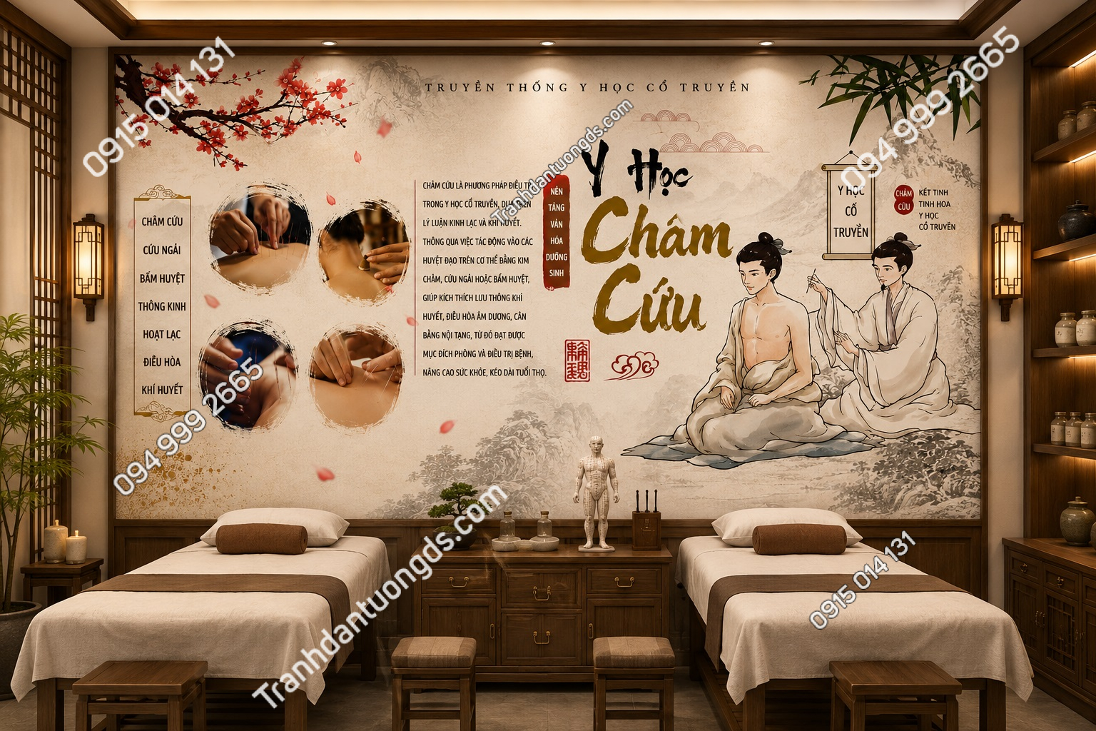 Tranh dán tường châm cứu y học cổ truyền NP20250429151151300121