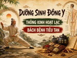 Tranh dưỡng sinh đông y thông kinh hoạt lạc dán tường GPTDY2026461