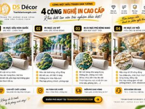 4 Công nghệ in tranh dán tường cao cấp tại TranhdantuongDS