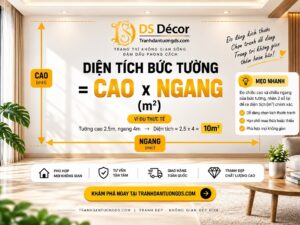 HƯớng dẫn tính diện tích tường tranhdantuongDS