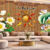 Tranh Cửu Ngư Quần Hội Cá Chép Hoa Sen Phòng Khách Đẹp DS852361