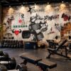 Tranh Dán Tường Phòng Gym Bodybuilder Power Gym Mạnh Mẽ DS741826