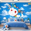 Tranh Dán Tường Phòng Ngủ Trẻ Em Doraemon Bầu Trời Xanh 30596