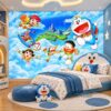 Tranh Dán Tường Phòng Ngủ Trẻ Em Doraemon Đảo Biển Bầu Trời 33997