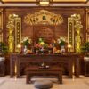 Tranh Dán Tường Phòng Thờ Quang Lưu Đức Phòng Thờ Gỗ DS742581