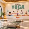 Tranh Dán Tường Phòng Yoga International Yoga Day Nhóm Người Thiền DS274638