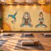 Tranh Dán Tường Phòng Yoga Thiền Yoga Boho Đẹp DS826451