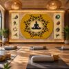 Tranh Dán Tường Phòng Yoga Thiền Yoga Hiện Đại DS741628