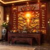 Tranh Dán Tường Cửu Huyền Thất Tổ Hoa Sen Vàng Phòng Thờ DS583174