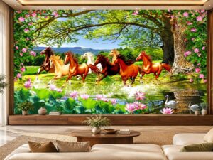 Tranh Dán Tường Mã Đáo Thành Công Phong Cảnh Phòng Khách DS846271